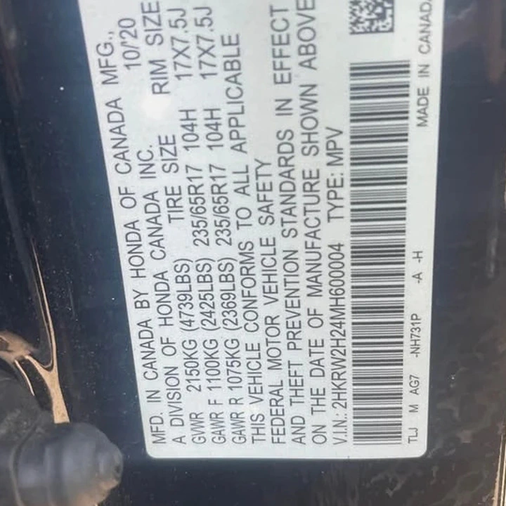Honda Cr-V 2021 - 2